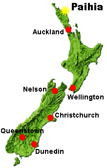 click to see large map of Northland